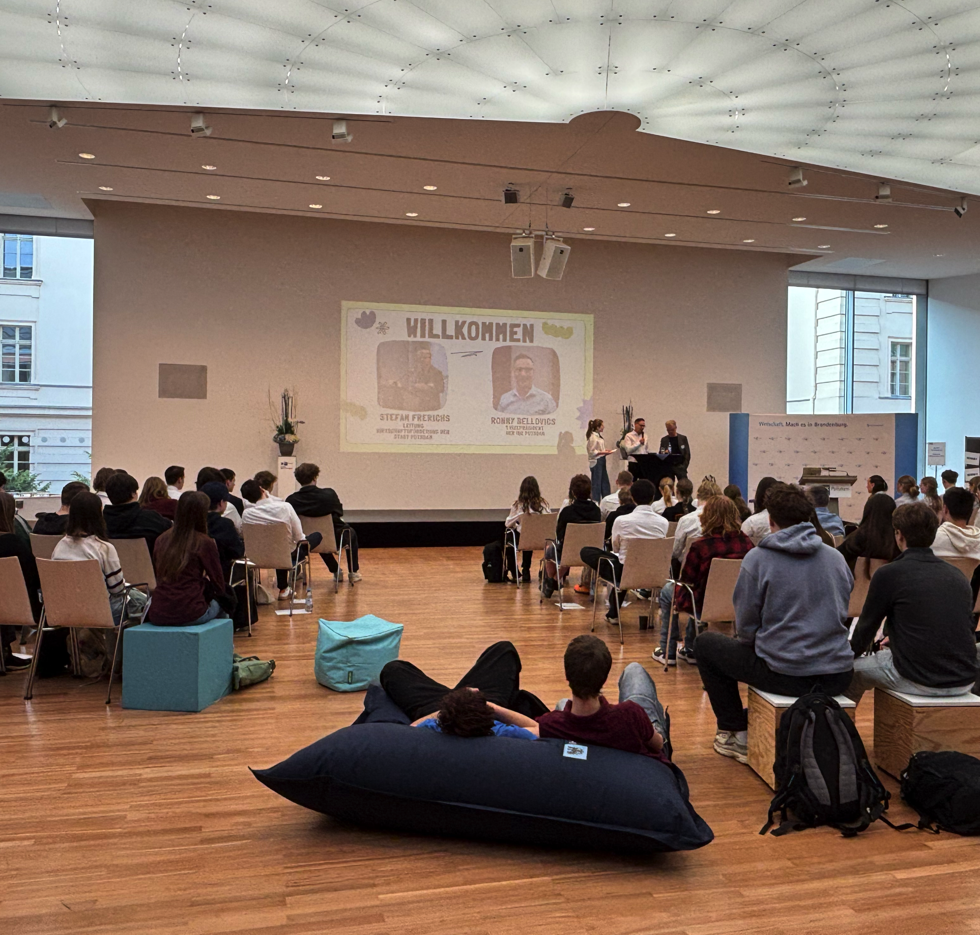 Moderation beim SchoolBizDay