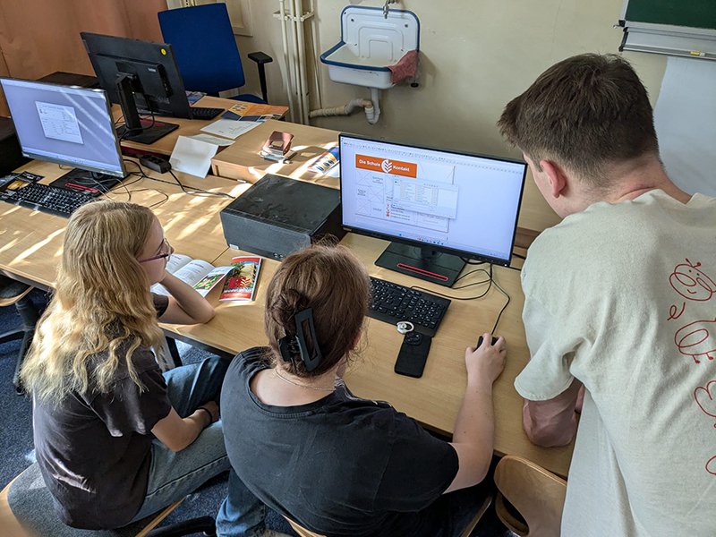 Schüler am Computer