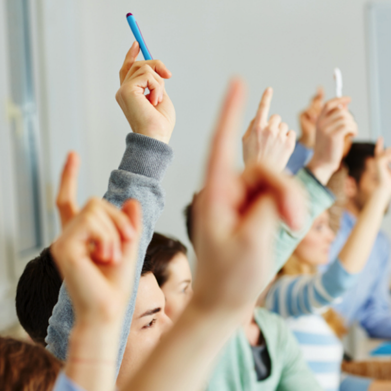 Schüler melden sich